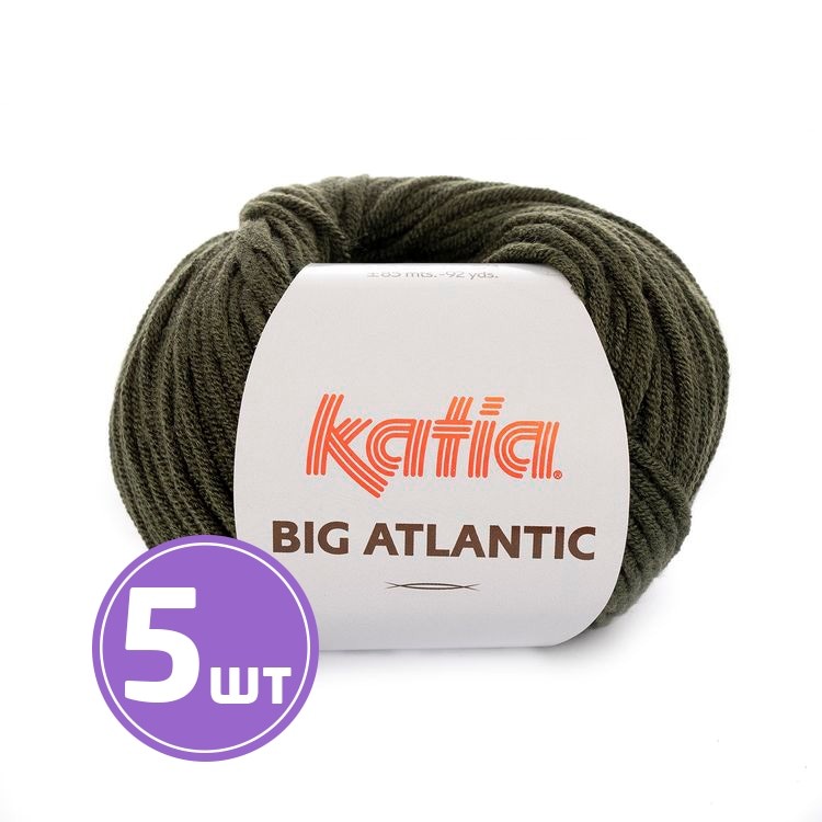 Пряжа Katia Big Atlantic (210), лавровый лист, 5 шт. по 50 г