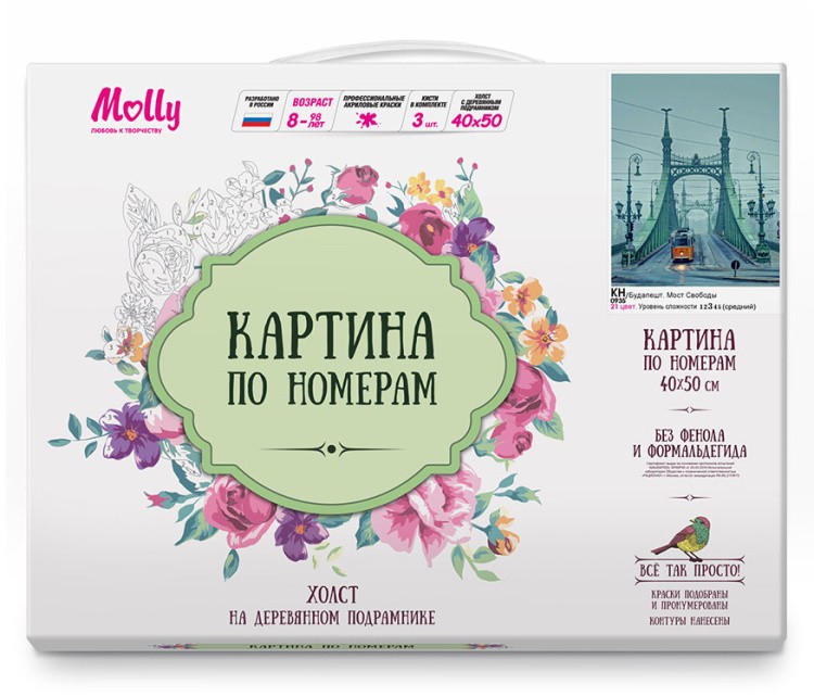 Картина по номерам «Будапешт. Мост свободы» — картинка 2