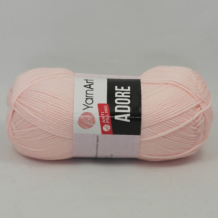 Пряжа YarnArt Adore (360), нежно-розовый, 5 шт. по 100 г — картинка 2