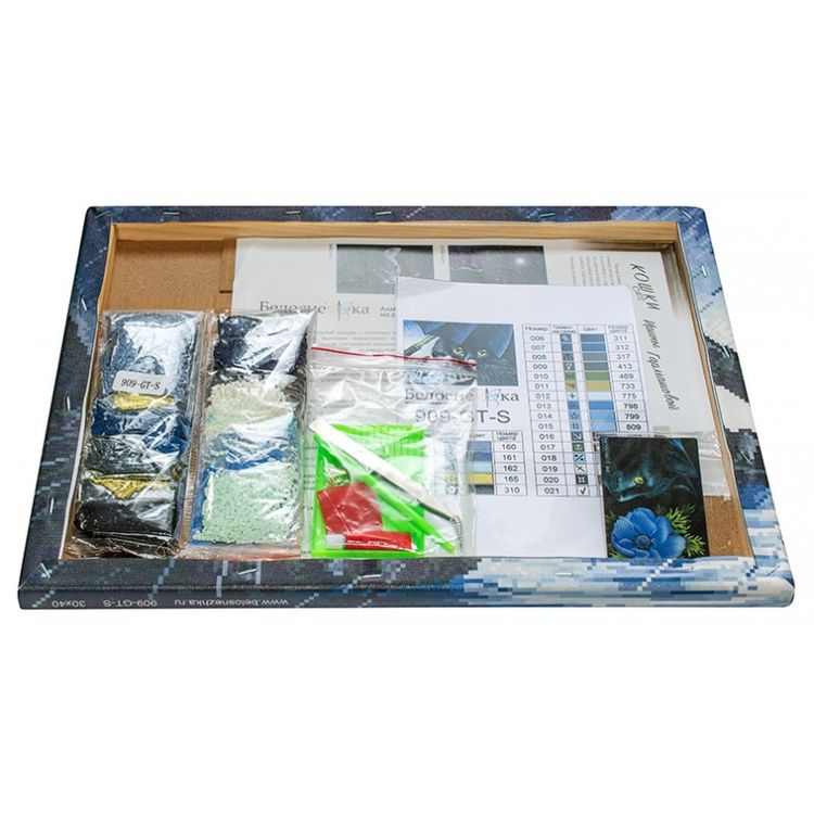 Алмазная вышивка «Синий зонт» — картинка 3