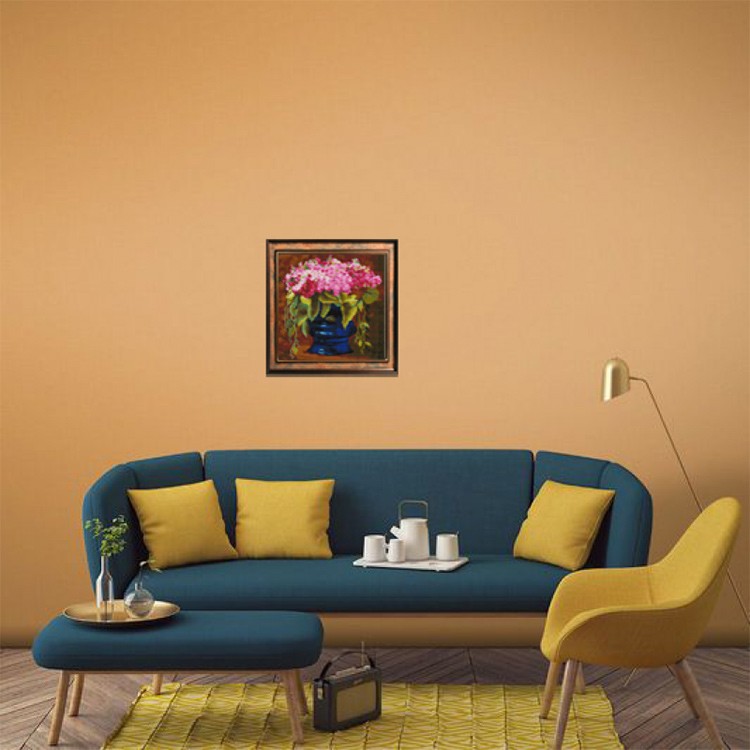 Алмазная вышивка «Букет в синей вазе» — картинка 7