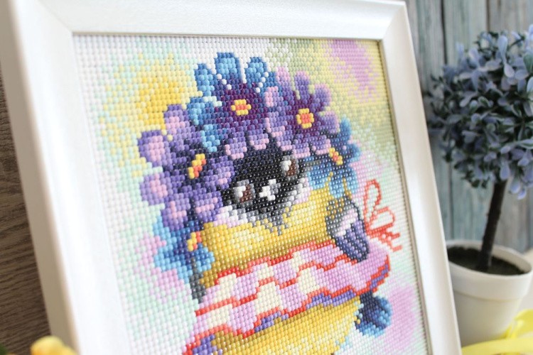 Алмазная вышивка «Романтичная синичка» — картинка 2