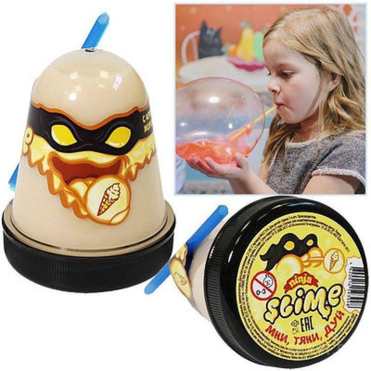 Лизун Slime «Ninja», с ароматом мороженого — картинка 5