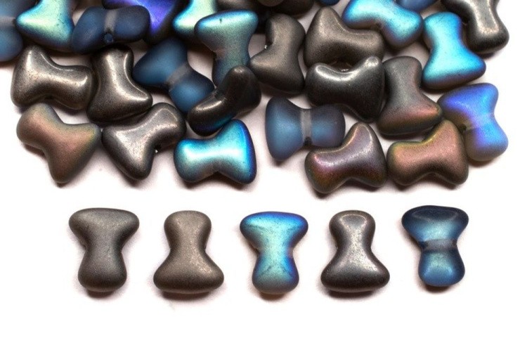 Бусины Preciosa (Чехия) TEE 111-01364-00, 10 г, цвет: 00030-98837 серый радужный — картинка 2