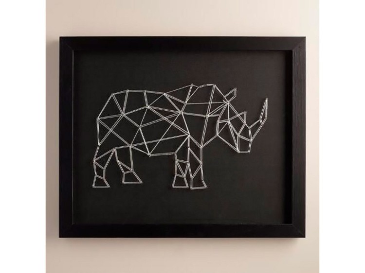 Набор для творчества STRING ART «Носорог полигональный» — картинка 3