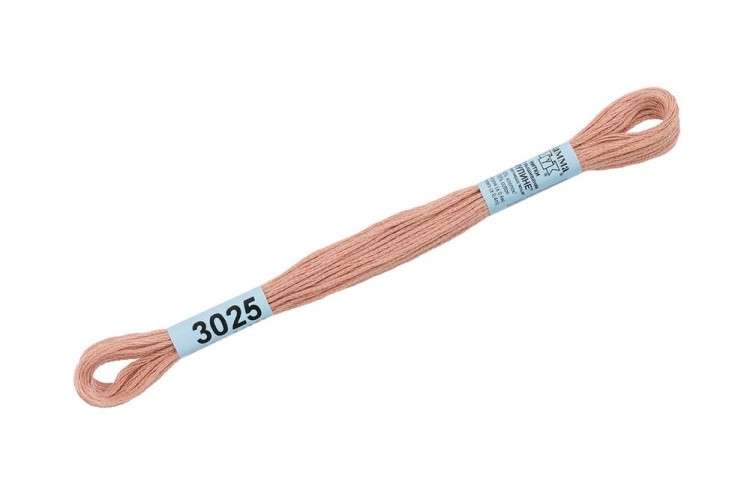 Нитки для вышивания Gamma мулине, 24 шт. по 8 м, цвет: 3025 персик — картинка 2