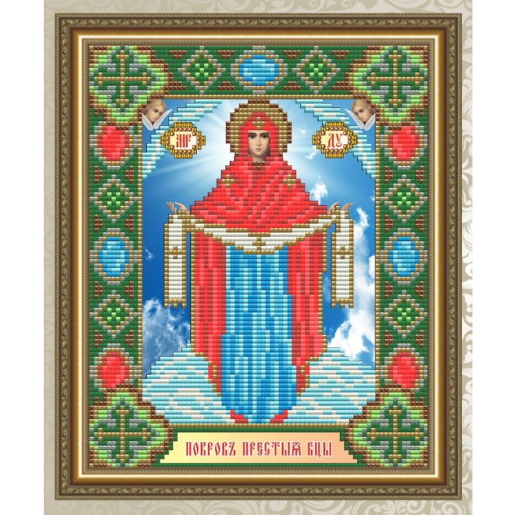 Алмазная вышивка «Образ Пресвятой Богородицы Покрова»