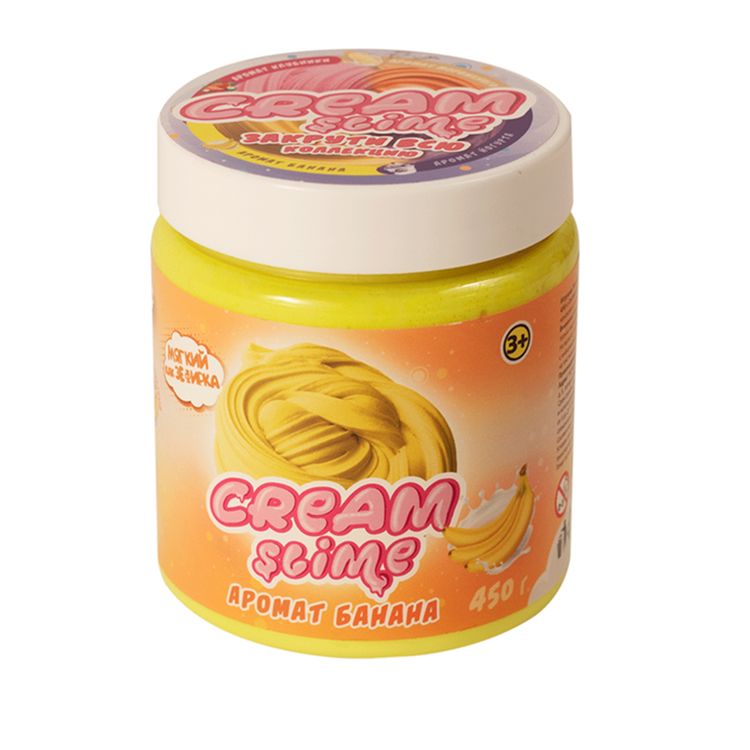 Лизун Cream-Slime с ароматом банана, 450 г