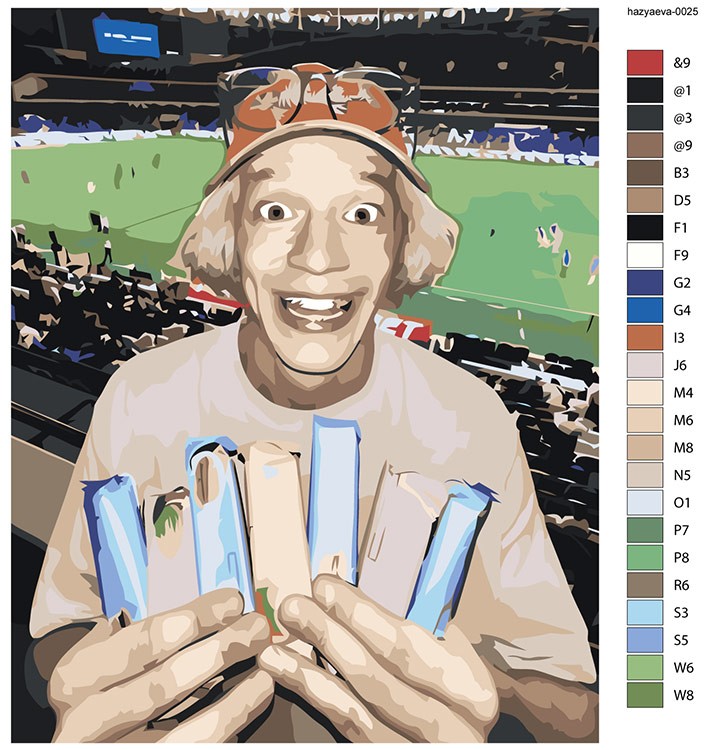 Картина по номерам «Твич стримеры Хазяева: Саша Парадеевич» — картинка 2