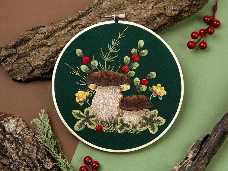 Набор для вышивания «Грибы. Белые» — картинка 7