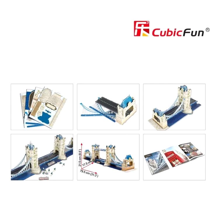 3D пазл CubicFun «National Geographic. Тауэрский мост» — картинка 5