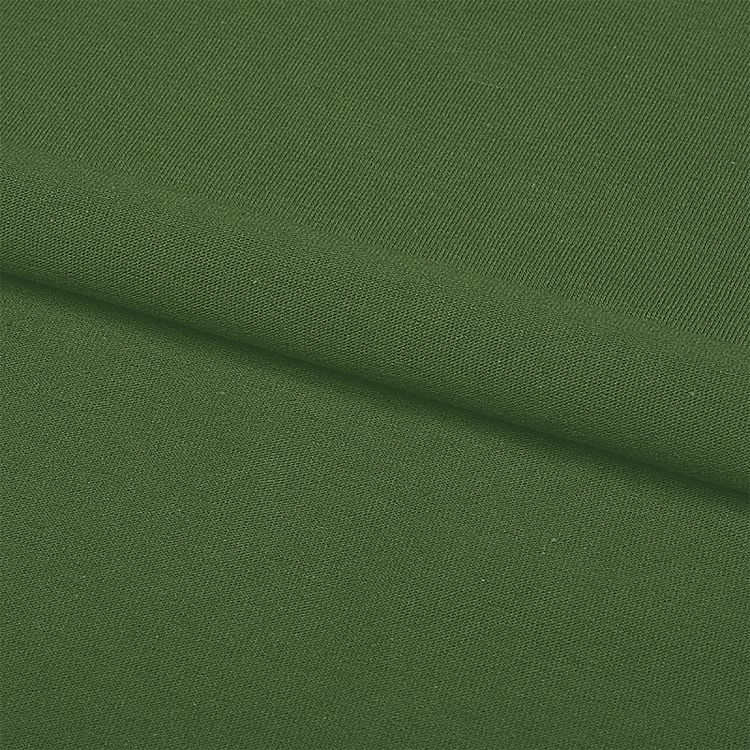 Ткань трикотаж Кулирка хлопок, 6 м, ширина 100+100 см, 145 г/м2, цвет: хаки, TBY — картинка 4