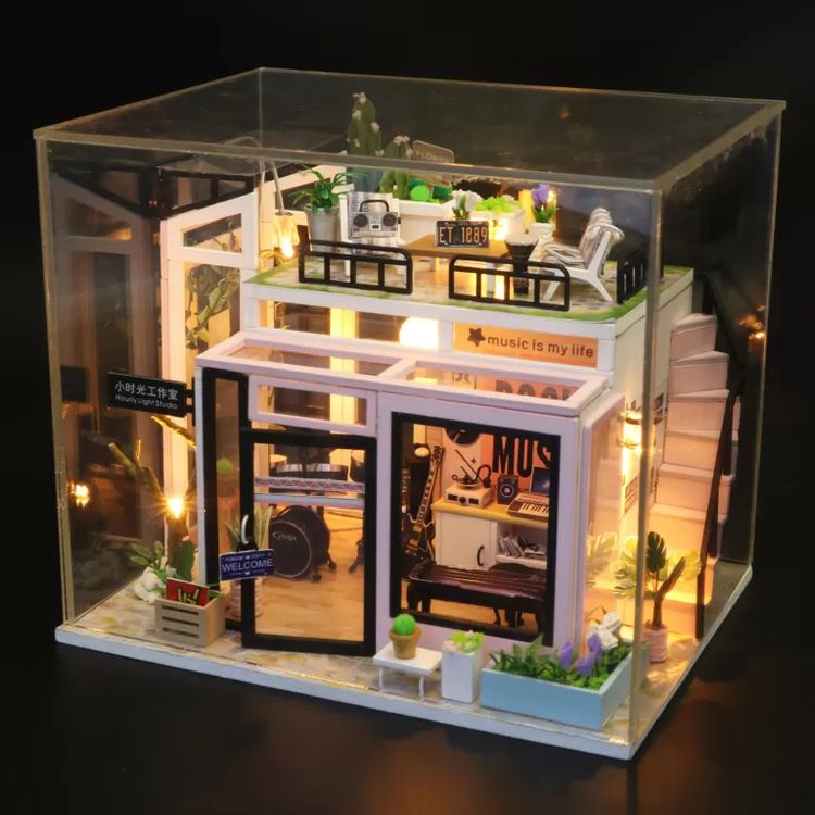 Миниатюрная сборная модель (румбокс) «Музыкальная студия» — картинка 2