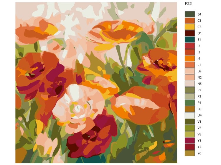 Картина по номерам «Маки» — картинка 2