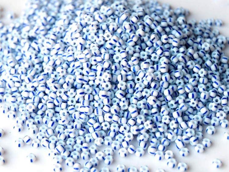 Бисер Preciosa Чехия 311-19001, 10/0, 50 г, цвет: 03330 полосатый — картинка 2