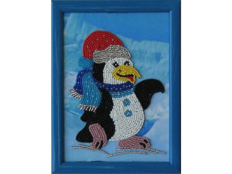 Рисунок на ткани «Пингвин»