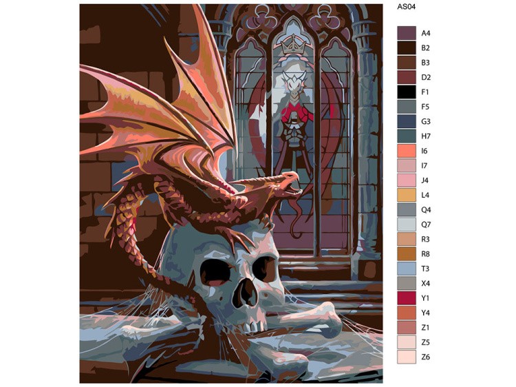 Картина по номерам «Красота дракона» — картинка 2