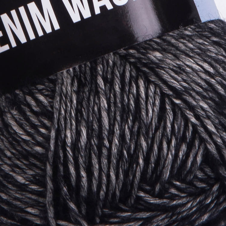 Пряжа YarnArt Denim Washed2 (Деним вошд 2) (923), меланж черно-белый, 10 шт. по 50 г — картинка 2