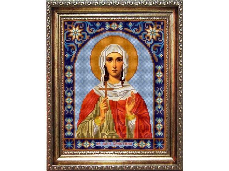 Рисунок на ткани «Св.Христина»