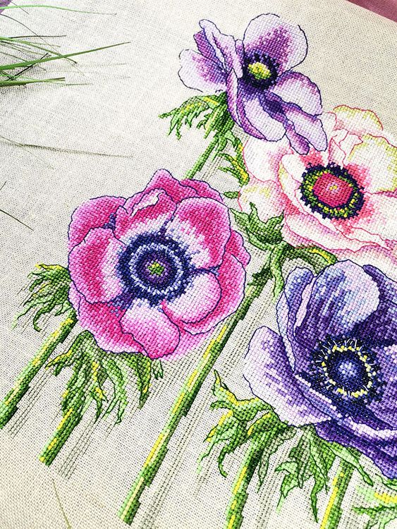 Набор для вышивания «Анемоны» — картинка 2
