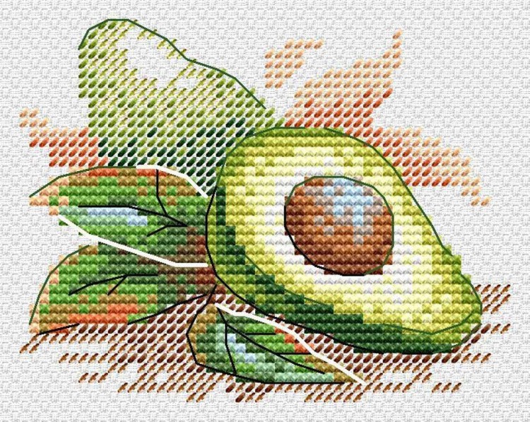 Набор для вышивания «Спелое авокадо»