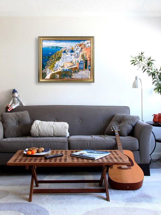 Картина по номерам «Санторини» — картинка 5