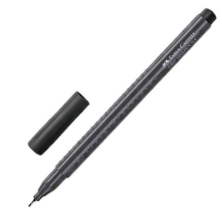 Ручка капиллярная (линер) FABER-CASTELL «Grip finepen», черная