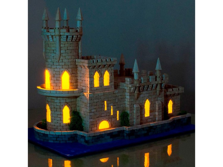 Конструктор из кирпичиков «Ласточкино гнездо (со светом)» — картинка 9