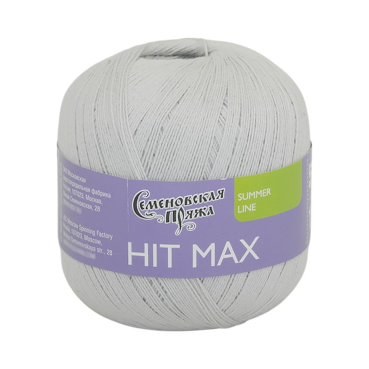 Пряжа Семеновская HIT max (ХИТ макс) (144002), перламутр, 5 шт. по 100 г