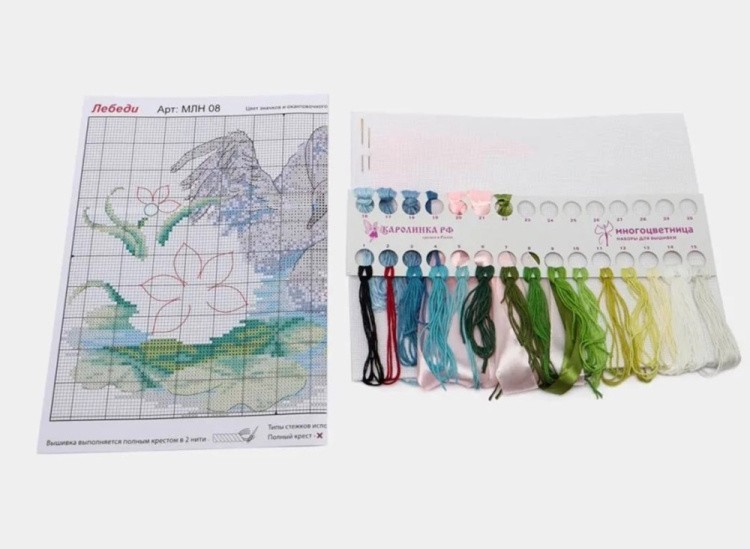 Набор для вышивания «Лебеди» — картинка 2