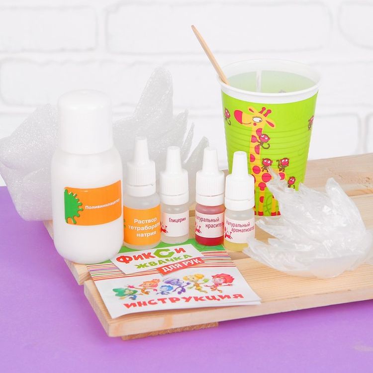 Набор юного химика Фикси Жвачка для рук «Ананас» — картинка 2