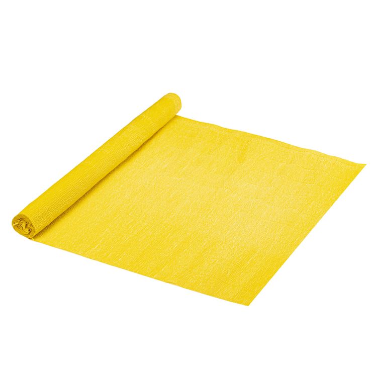 Бумага гофрированная (креповая), 110 г/м2, желтая, 50х250 см, ОСТРОВ СОКРОВИЩ — картинка 2