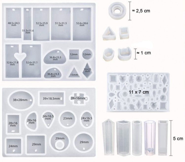 Набор молдов и аксессуаров, 94 элемента — картинка 2