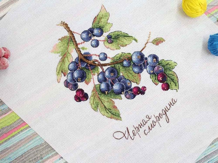 Набор для вышивания «Дары природы. Чёрная смородина» — картинка 3