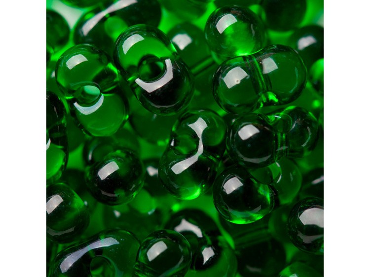 Бисер Чехия FARFALLE 321-90001 3,2х6,5 мм, 50 г, цвет: 50120 темно-зеленый