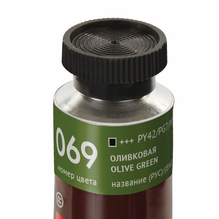Краска масляная художественная BRAUBERG ART PREMIERE, 46 мл, проф. серия, оливковая — картинка 3