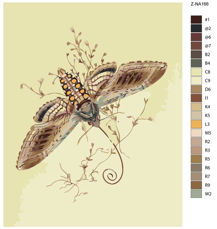 Картина по номерам «В полете» — картинка 2