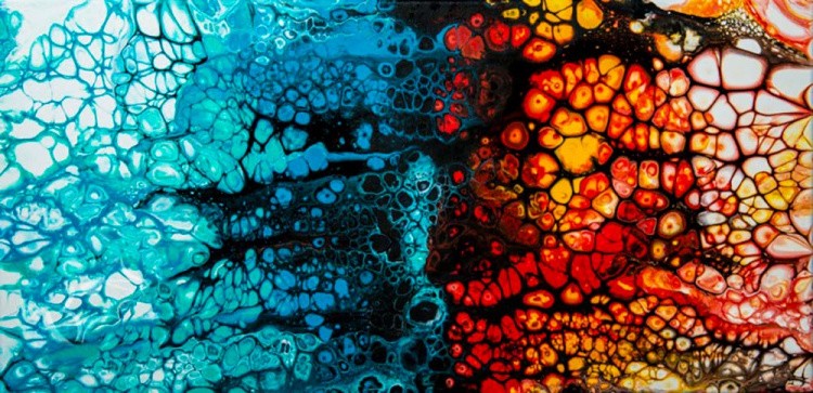 Набор красок для рисования жидким акрилом Флюид Арт, Art Blong — картинка 11