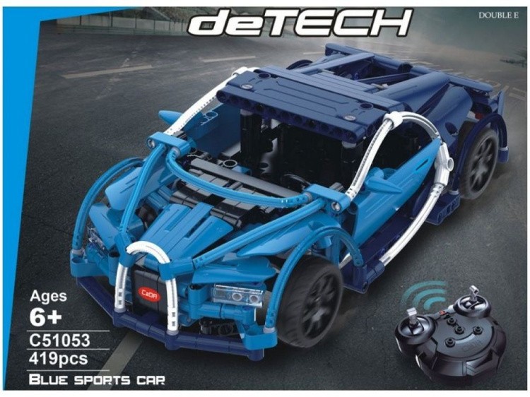 Радиоуправляемый конструктор CADA deTech Бугатти Широн, 419 деталей — картинка 5