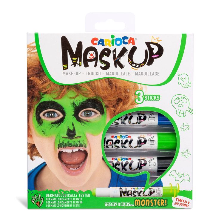 Грим-стик для лица MaskUP, 3 цв., Carioca