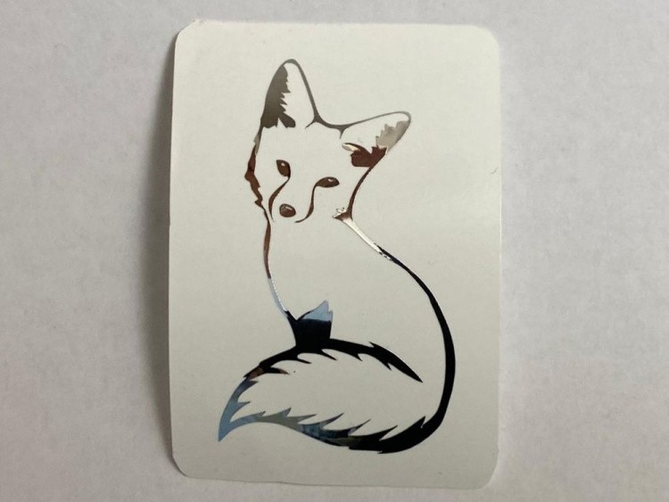 №510 Наклейка (Серебро) Sticker, Art Blong — картинка 2