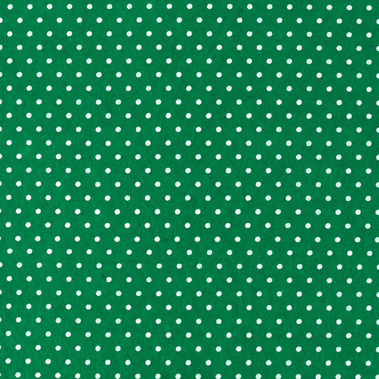 Фетр декоративный с рисунком в горошек, мягкий, 1 мм, 30х45 см ± 2 см, 1 шт., цвет: №FE053 зеленый, Blitz
