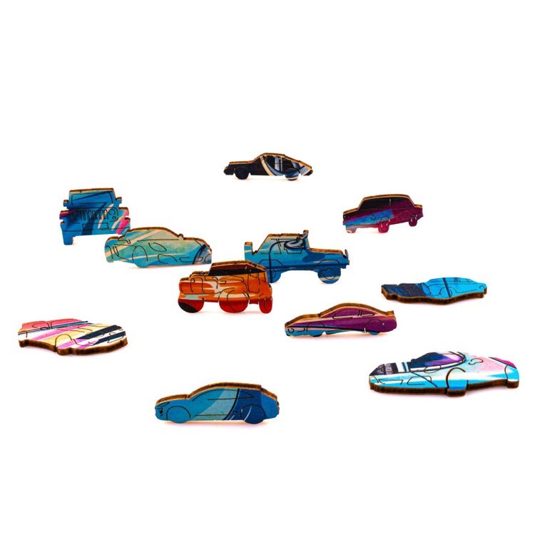 Деревянные пазлы «Спортивный Автомобиль L», Woodbests — картинка 4