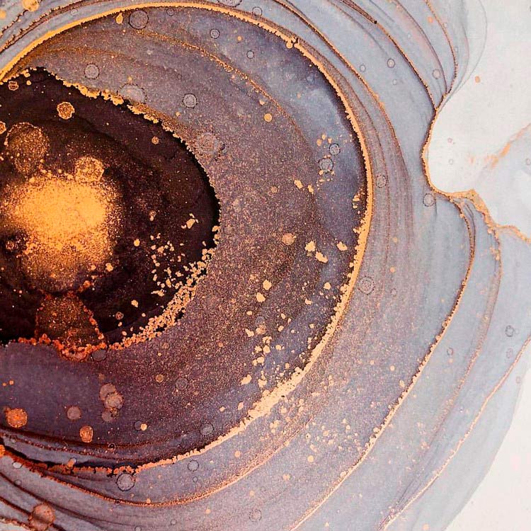 Алкогольные чернила M-033 Золото 15 мл, Kamenskaya Ink — картинка 3