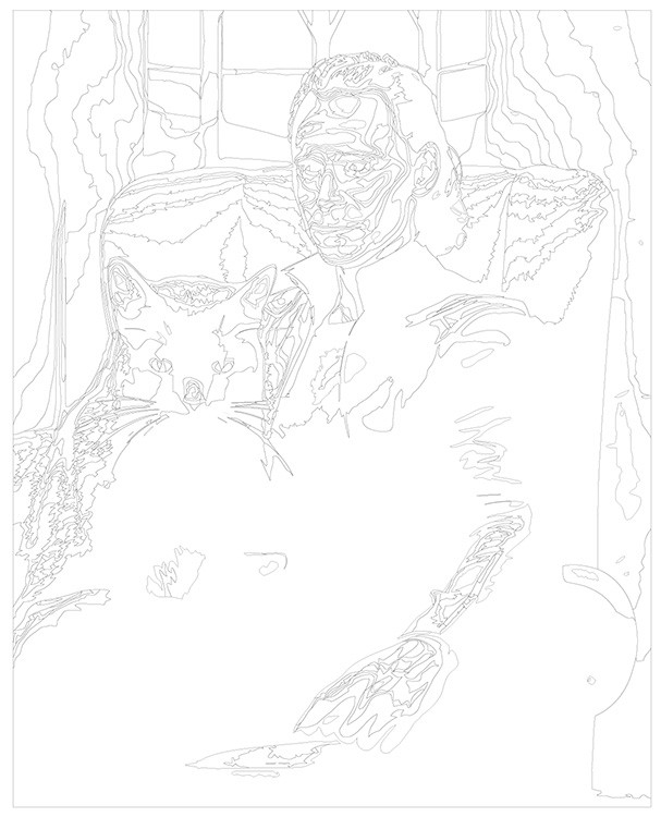 Картина по номерам «Марвел Marvel: Бог обмана Локи и кот» — картинка 3