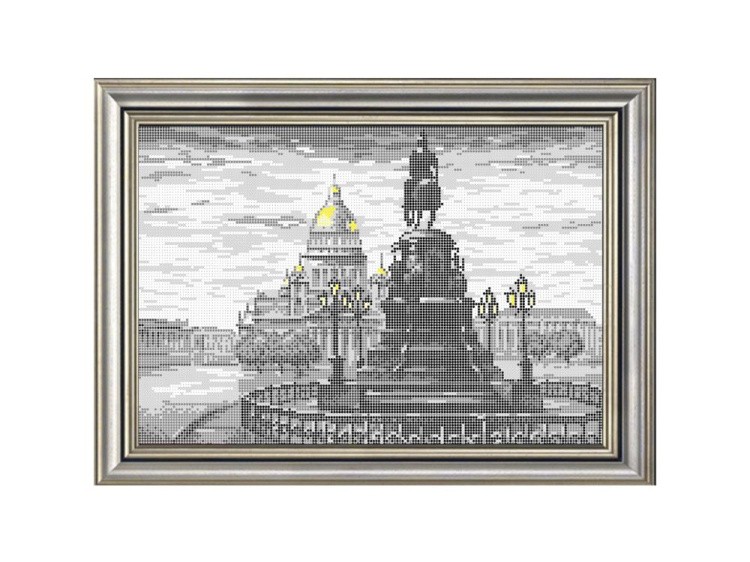 Рисунок на ткани «Исаакиевская площадь»