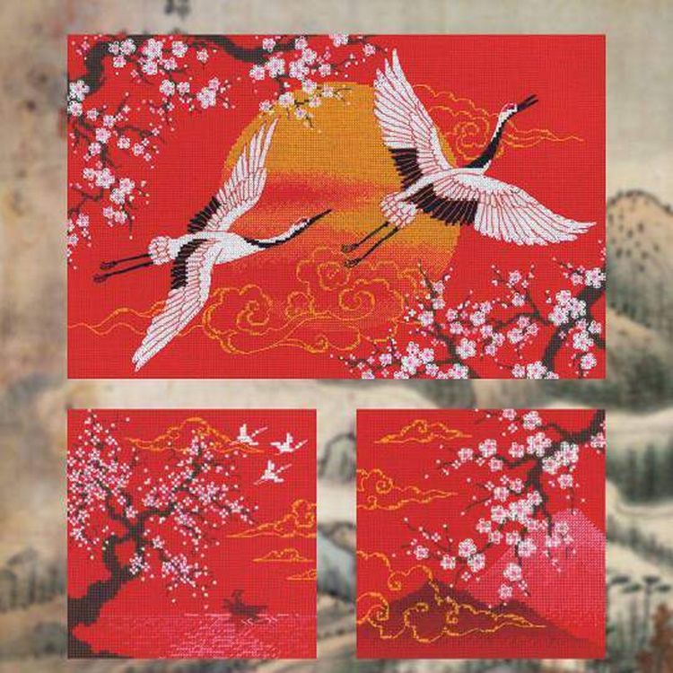 Набор для вышивания «Поднебесная. Журавли» — картинка 2