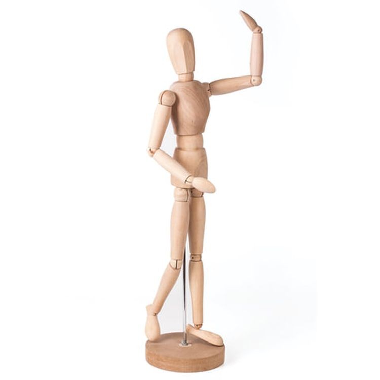 Манекен человека художественный мужской, дерево, высота 51 см, BRAUBERG ART CLASSIC  — картинка 4