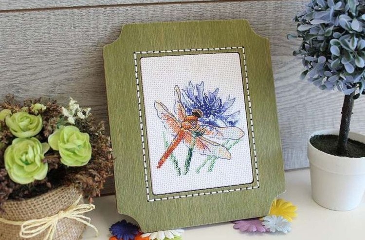 Набор для вышивания «Стрекоза и василек» — картинка 2