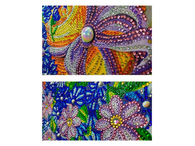 Алмазная вышивка 5D «Букет и шляпка» — картинка 3